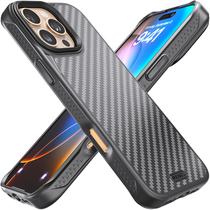 Capa REBEL para iPhone 16 Pro Max Gen-6 de fibra de aramida preta