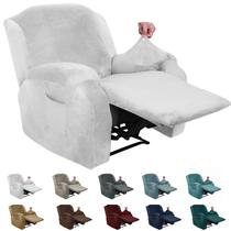 Capa reclinável MAXIJIN Velvet de 4 peças para cadeira reclinável branca Capa reclinável MAXIJIN Velvet de 4 peças para cadeira reclinável branca