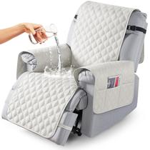 Capa reclinável TAOCOCO impermeável reversível 28" esbranquiçada Capa reclinável TAOCOCO impermeável reversível 28" esbranquiçada