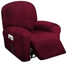 Capa reclinável ULTICOR 1 Seat Velvet Stretch Burgundy