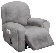 Capa reclinável ULTICOR 1 Seat Velvet Stretch Light Grey