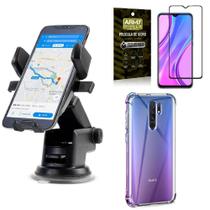 Capa Redmi 9 + Suporte Veicular Automatic + Película 3D