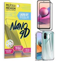 Capa Redmi Note 10 S Anti Shock + Película Nano Cerâmica 9D