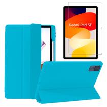 Capa Redmi Pad SE 11 Polegadas Smart Fundo Opaco Porta Pencil Anti Impacto + Pelicula