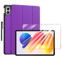 Capa resistente + pel. + caneta para Redmi Pad 2 Pro 12,1" Cor selecionada:Roxo Capa resistente + pel. + caneta para Redmi Pad 2 Pro 12,1" Cor selecionada:Roxo