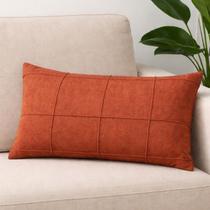 Capa retangular baguete drapeada boucle cores 30x50cm -