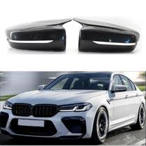 Capa Retrovisor BMW Série 5 6 7 Efeito Fibra de Carbono M M4