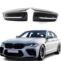 Capa Retrovisor BMW Série 5 6 7 Efeito Fibra de Carbono M M4