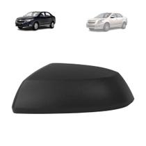 Capa retrovisor chevrolet colbat 2011 a 2022 preta lado esquerdo