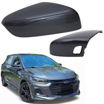 Capa Retrovisor Chevrolet Onix Rs 2023 2024 2025 Lado Direito Cinza Drake Com Furo Sensor Original