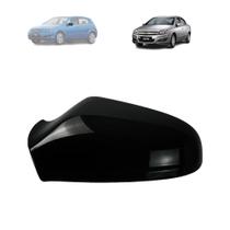 Capa retrovisor chevrolet vectra 2006 a 2011 black piano lado esquerdo