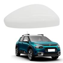 Capa Retrovisor Citroen C4 Cactus 2018 2019 2020 2021 2022 2023 2024 Lado Direito Branco Banquise Original