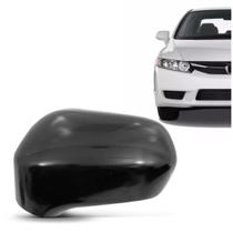 Capa retrovisor civic 2007 2008 2009 2010 2011 sem furo preto Capa retrovisor civic 2007 2008 2009 2010 2011 sem furo preto