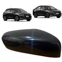 Capa retrovisor com furo onix 2020 a 2025 preto direito