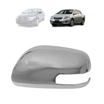 Capa retrovisor corolla 08/13 le (c/ furo pisca)(cromada)