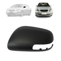 Capa retrovisor corolla 08/13 le (c/ furo pisca)(preta)