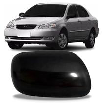 Capa Retrovisor Corolla 2003 2004 2005 2006 2007 Preto Liso