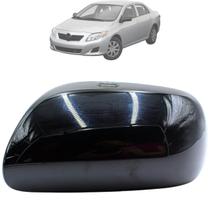 Capa Retrovisor Corolla 2009 10 até 2014 Preto Liso Original