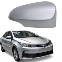 Capa Retrovisor Corolla 2015 2016 2017 2018 2019 Lado Direito Prata SuperNova