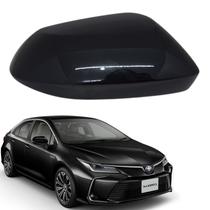 Capa Retrovisor Corolla 2020 2021 2022 2023 2024 2025 Lado Direito Preto Eclipse Original