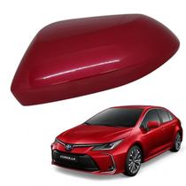 Capa Retrovisor Corolla 2020 2021 2022 2023 2024 2025 Lado Esquerdo Vermelho Granada Original