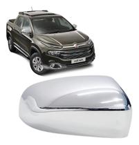 Capa Retrovisor Cromada Fiat Toro Volcano 2016/2025 Direito