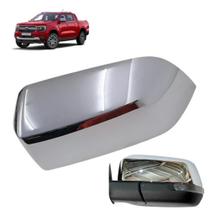 Capa Retrovisor Cromada Ford Ranger Original Cromado Cobertura Moldura Lado Esquerdo (motorista) LE Capa Retrovisor Cromada Ford Ranger Original Cromado Cobertura Moldura Lado Esquerdo (motorista) LE