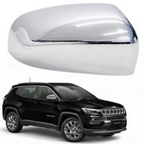 Capa Retrovisor Cromada Jeep Compass 2017 2018 2019 2020 2021 2022 2023 2024 2025 Lado Direito Original