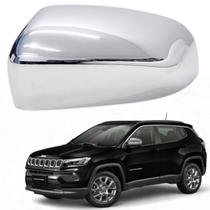 Capa Retrovisor Cromada Jeep Compass 2017 2018 2019 2020 2021 2022 2023 2024 2025 Lado Esquerdo Original Capa Retrovisor Cromada Jeep Compass 2017 2018 2019 2020 2021 2022 2023 2024 2025 Lado Esquerdo Original