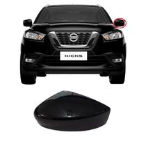 Capa Retrovisor Direito Nissan Kicks 17 A 22 Preto S/ Furo Capa Retrovisor Direito Nissan Kicks 17 A 22 Preto S/ Furo