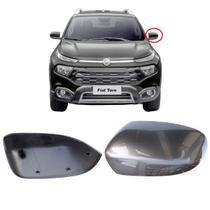 Capa Retrovisor Esquerd Fiat Toro 2017 a 2021 Cinza Original