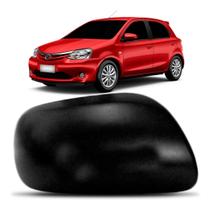 Capa Retrovisor Etios 2012 A 2014 Preto Liso