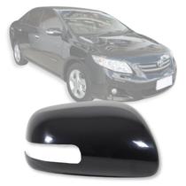 Capa retrovisor externo corolla 2009 á 2013 preto ld direito