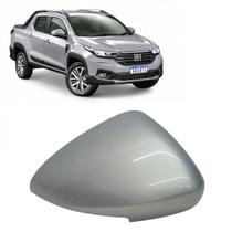 Capa Retrovisor Fiat Nova Strada 2021 2022 2023 2024 2025 Lado Direito Prata Bari Com Furo Original Capa Retrovisor Fiat Nova Strada 2021 2022 2023 2024 2025 Lado Direito Prata Bari Com Furo Original