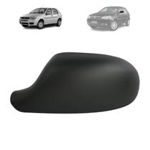 Capa retrovisor fiat palio 2011 a 2014 preta lado esquerdo