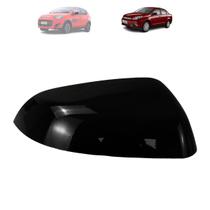 Capa retrovisor fiat palio 2012 a 2025 grand siena preta lado esquerdo