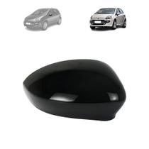 Capa retrovisor fiat punto 2008 a 2017 black piano lado direito