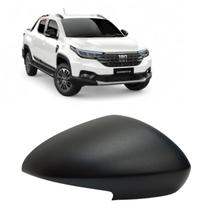 Capa Retrovisor Fiat Strada Endurance 2021 2022 2023 2024 2025 Lado Direito Preto Fosco Original