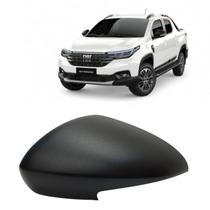 Capa Retrovisor Fiat Strada Endurance 2021 2022 2023 2024 2025 Lado Esquerdo Preto Fosco Original