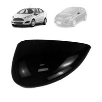 Capa retrovisor ford fiesta 2015 a 2019 com furo pisca black piano lado esquerdo Capa retrovisor ford fiesta 2015 a 2019 com furo pisca black piano lado esquerdo