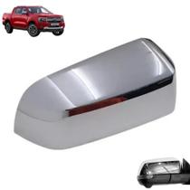 Capa Retrovisor Ford Ranger Cromada Original Lado Direito Passageiro Cromado Cobertura Moldura LD