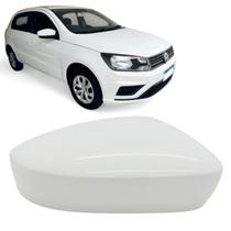 Capa Retrovisor Gol 2013 2014 2015 2016 2017 2018 2019 2020 2021 2022 2023 Branco Cristal Direito Sem Furo