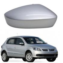 Capa Retrovisor Gol 2013 2014 2015 2016 2017 2018 2019 2020 2021 2022 2023 Lado Direito Prata Sirius Sem Furo