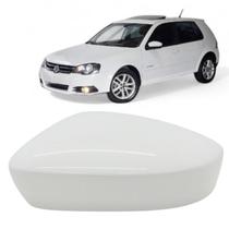 Capa Retrovisor Golf Sportline 2012 2013 2014 Branco Cristal Esquerdo Sem Furo Original