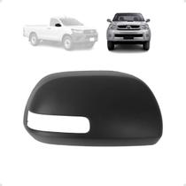 Capa retrovisor hilux 12/15 ld (c/ furo pisca) (preta)
