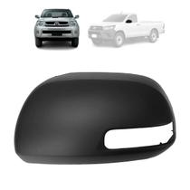 Capa retrovisor hilux 12/15 le (c/ furo pisca) (preta)