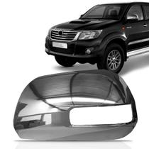 Capa Retrovisor Hilux 2013 2014 2015 2016 Cromado Com Furo Capa Retrovisor Hilux 2013 2014 2015 2016 Cromado Com Furo