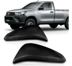Capa Retrovisor Hilux 2016 2017 2018 Preto Texturiza