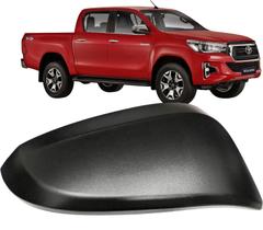 Capa Retrovisor Hilux 2016 até 2024 Pickup Sw4 Rav4 Corolla Cross Preta Texturizada