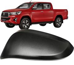 Capa Retrovisor Hilux 2016 até 2024 Pickup Sw4 Rav4 Corolla Cross Preta Texturizada